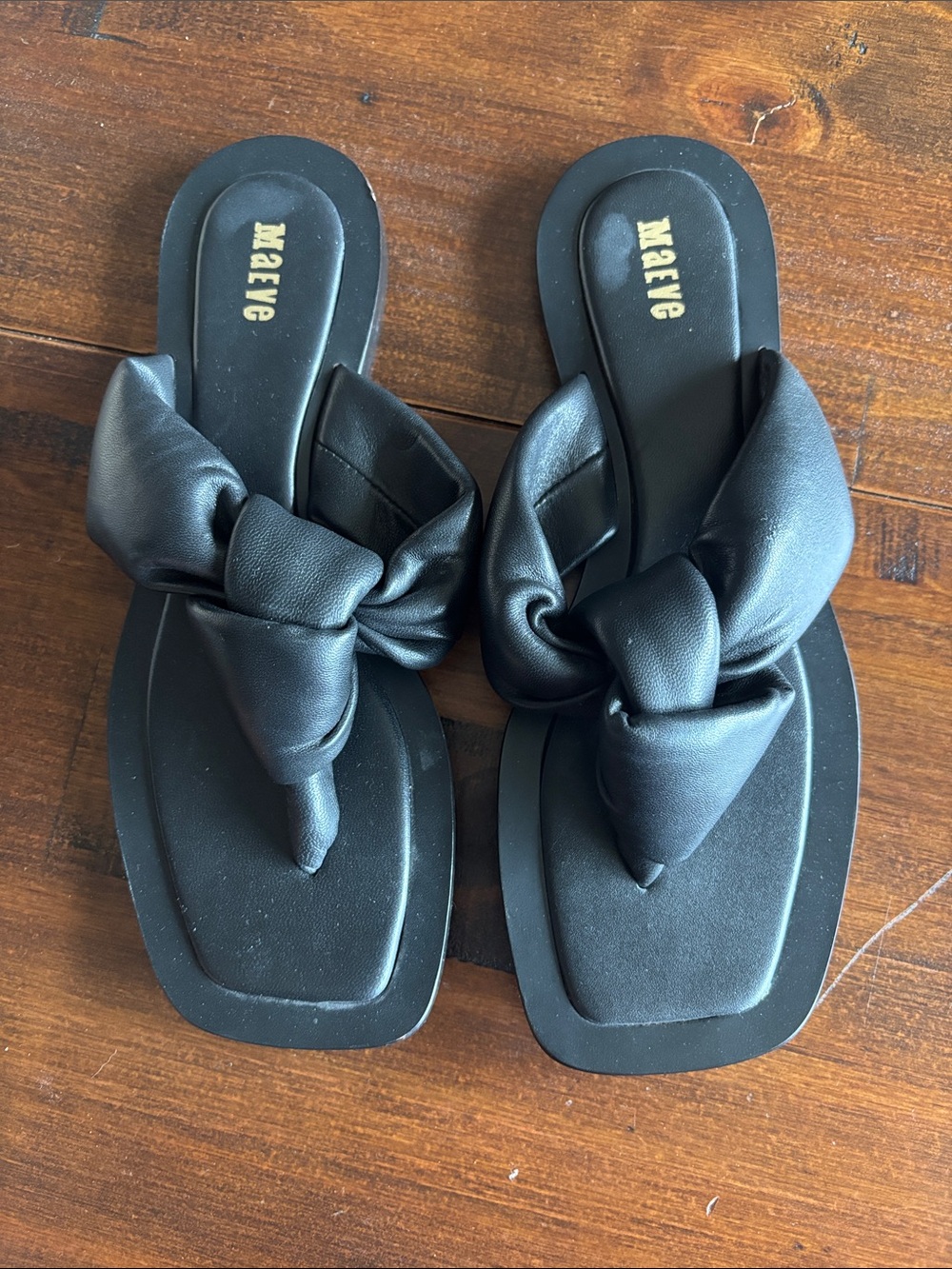 Maeve Black Flip Flops